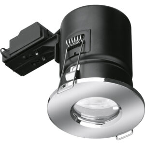 DOWN LIGHT FIRE RATED BRUSHED CHROME IP65 GU10
