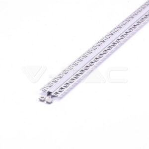 LED PROFILE SLIM PLASTER IN BEAD 2M + END CAP + DIFFUSER