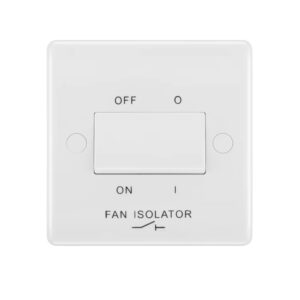 BG NEXUS FAN ISOLATOR SWITCH WHITE PLASTIC 815