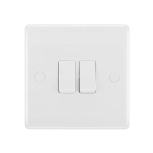 BG NEXUS 2G 2WAY SWITCH WHITE PLASTIC