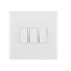 BG NEXUS 3G 2 WAY SWITCH WHITE PLASTIC 843