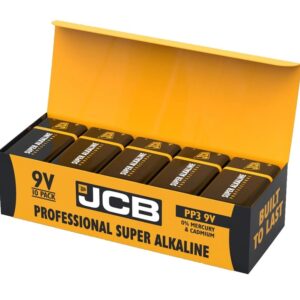 JCB 9V Professional Super Industrial - Pack of 10