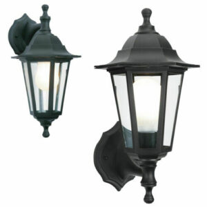 POWER MASTER OUTDOOR 6 SIDED DUAL LANTERN BLACK E27 ES
