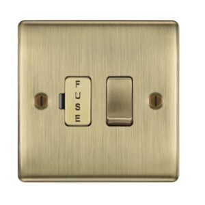 BG NEXUS FCU SWITCHED FUSED SPUR 13A ANTIQUE BRASS