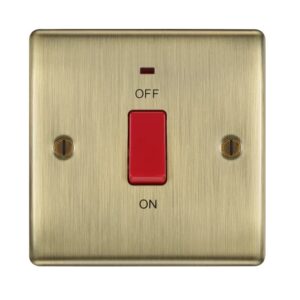 BG NEXUS 1G 45A SWITCH ANTIQUE BRASS