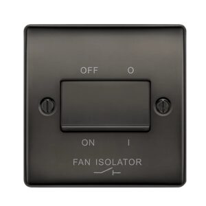 BG NEXUS FAN ISOLATOR SWITCH BLACK NICKEL
