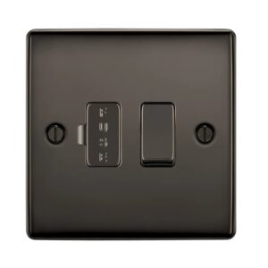BG NEXUS SWITCHED FUSED SPUR 13A FCU BLACK NICKEL