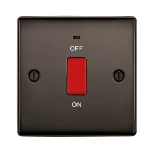 BG NEXUS 1G 45A SWITCH WITH NEON BLACK NICKEL