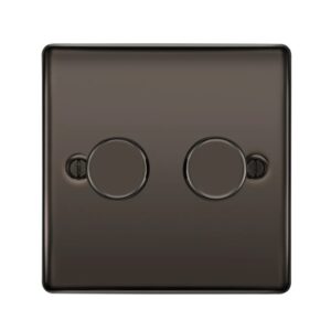 BG NEXUS 2G 2 WAY DIMMER LED SWITCH BLACK NICKEL