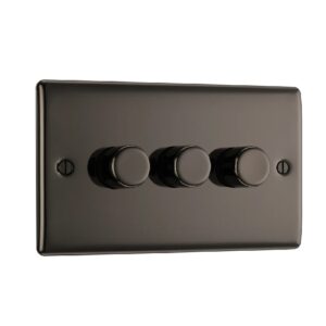 BG NEXUS 3G 2 WAY LED DIMMER SWITCH BLACK NICKEL