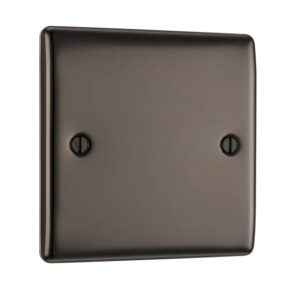 BG NEXUS 1G BLANK PLATE BLACK NICKEL