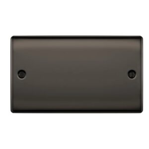 BG NEXUS 2G BLANK PLATE BLACK NICKEL