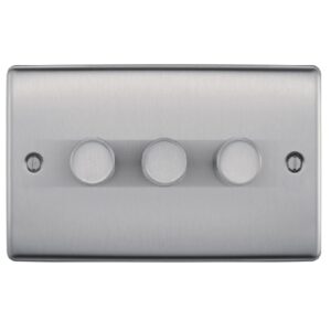 BG NEXUS 3G 2 WAY LED DIMMER SWITCH BRUSHED CHROME