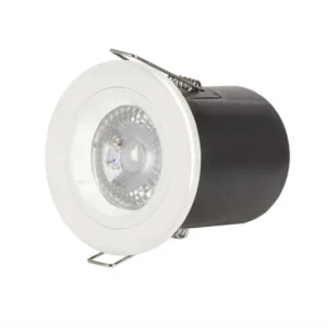 FIRE RATED TWIST & LOCK GU10 DOWNLIGHT WHITE IP20