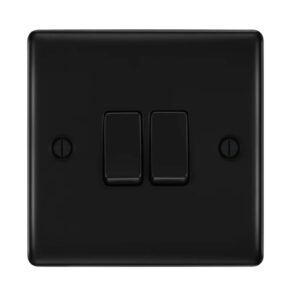 BG NEXUS 2G 2 WAY SWITCH MATT BLACK