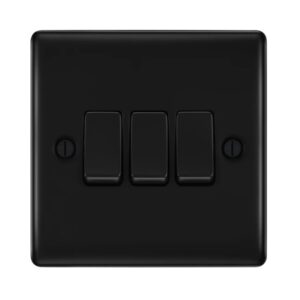 BG NEXUS 3G 2 WAY SWITCH MATT BLACK