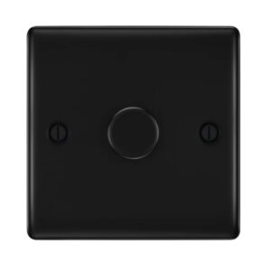BG NEXUS 1G 2 WAY DIMMER SWITCH MATT BLACK
