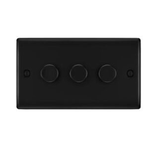 BG NEXUS 3G 2 WAY LED DIMMER SWITCH MATT BLACK