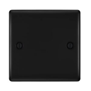 BG NEXUS 1G BLANK PLATE MATT BLACK