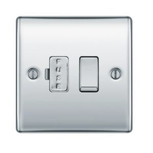 BG NEXUS SWITCHED FUSED SPUR FCU POLISHED CHROME