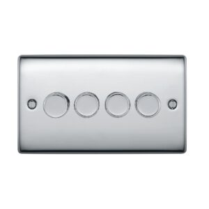 BG NEXUS 4G 2 WAY LED DIMMER SWITCH POLISHED CHROME