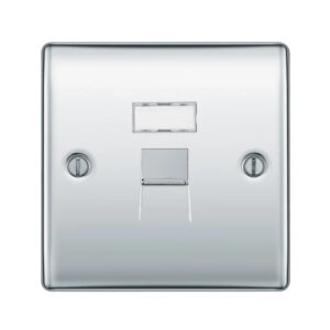 BG NEXUS RJ45 DATA SOCKET POLISHED CHROME