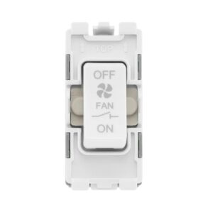BG GRID SWITCH FAN ISOLATOR WHITE