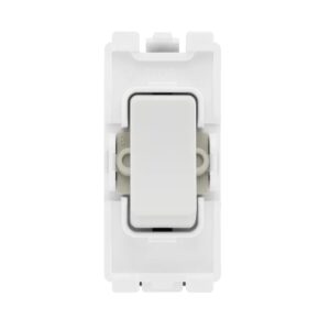 BG GRID SWITCH 20A DOUBLE POLE WHITE
