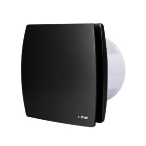 ROTHER 4 INCH DECROTIVE EXTRACTOR FAN BLACK TIMER