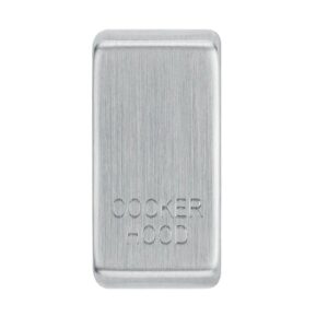 BG GRID BRUSHED CHROME ROCKER COVER COOKER HOOD