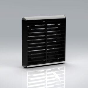 VERPLAS 150MM LOUVERD GRILLE FLY SCREEN - BLACK