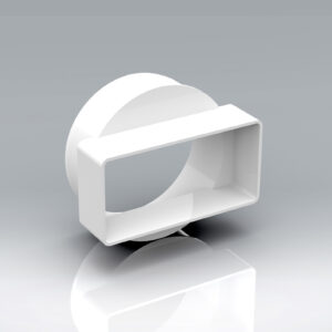 VERPLAS 110x54mm RECTANGLE TO ROUND FLAT CHANNEL