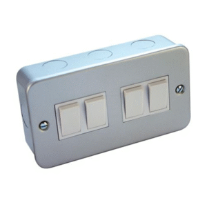 CED METAL CLAD 4 GANG 2 WAY SWITCH 10A