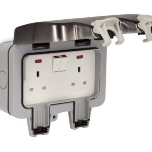 BG WEATHERPROOF OUTDOOR DOUBLE SOCKET 13A WP22
