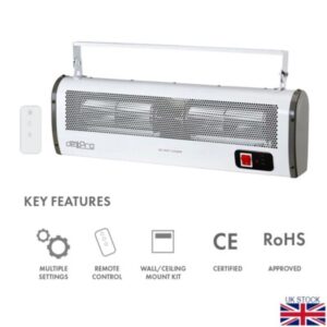 DEXPRO 240V 3KW INDUSTRIAL CURTAIN HEATER DXACR3