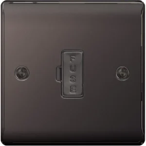 BG NEXUS UNSWITCHED FUSED SPUR 13A FCU BLACK NICKEL