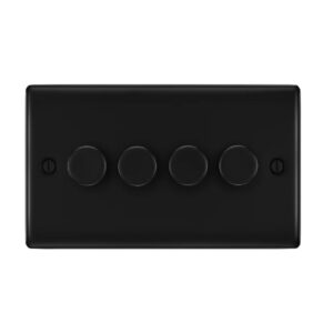 BG NEXUS 4G 2 WAY LED DIMMER SWITCH MATT BLACK