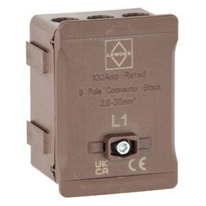 BROWN 100A SINGLE POLE ISCO BOX 2.5mm / 35mm