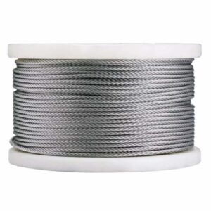30M COIL 2MM GALVANISED CATENARY WIRE 7X7 STRAND